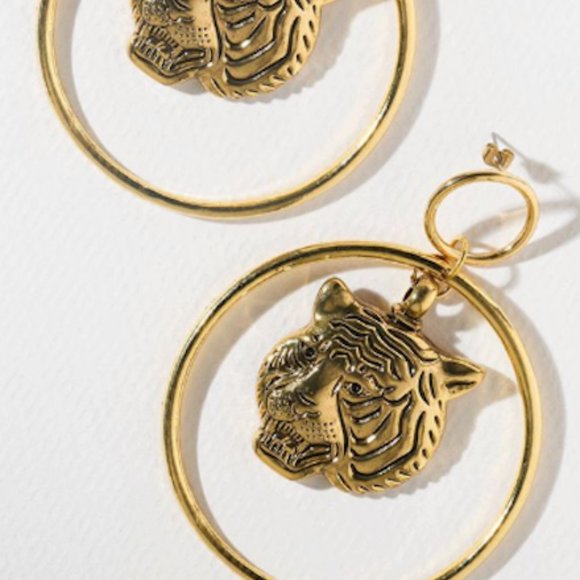 Jewelry - Tiger Hoop Earrings